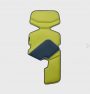 Doolittle airboard materassino 3d traspirante reversibile - S, GIALLO
