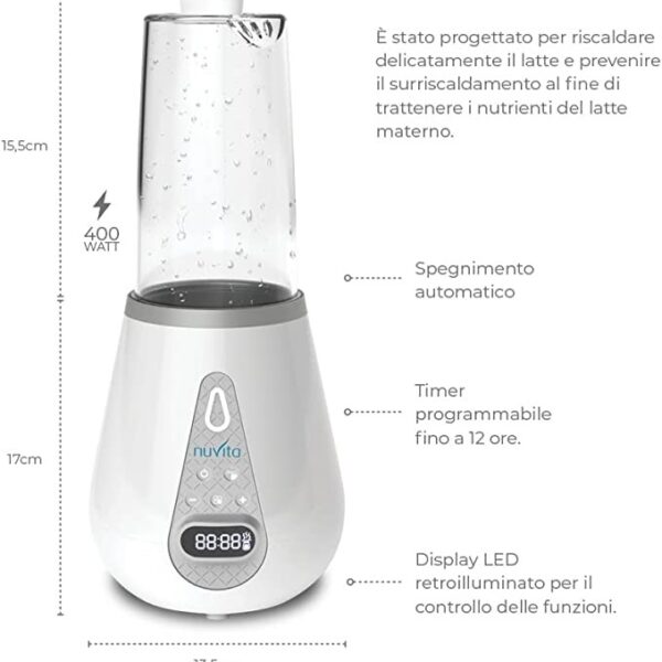 Nuvita 1170 scaldabiberon e sterilizzatore digitale casa