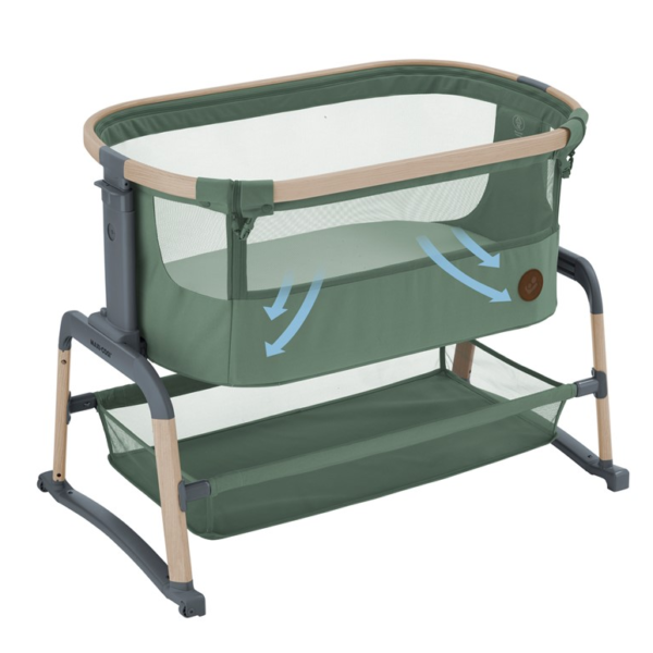 Maxi cosi iora air culla fianco letto beyond green