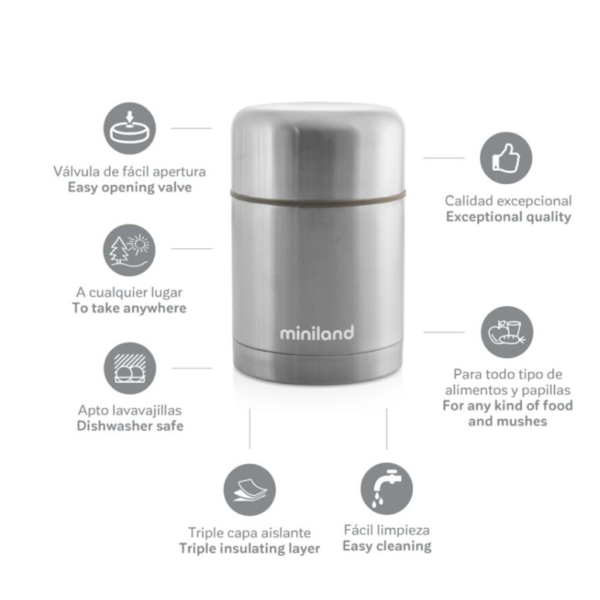 Miniland food thermos steel