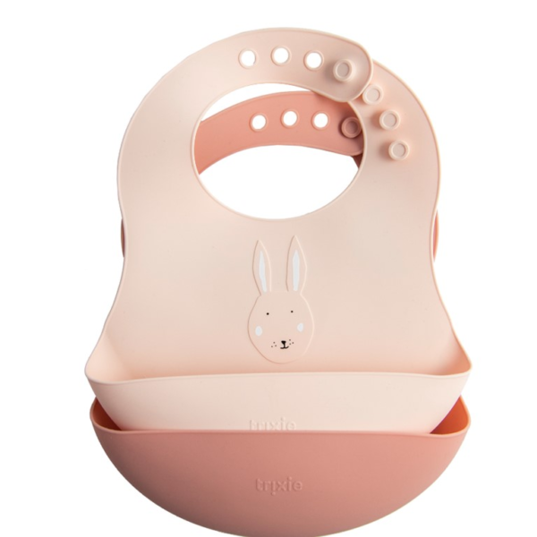 Trixie bavetta in silicone mrs. rabbit x 2