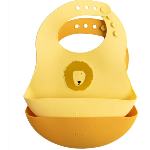 Trixie bavetta in silicone mr. lion x 2