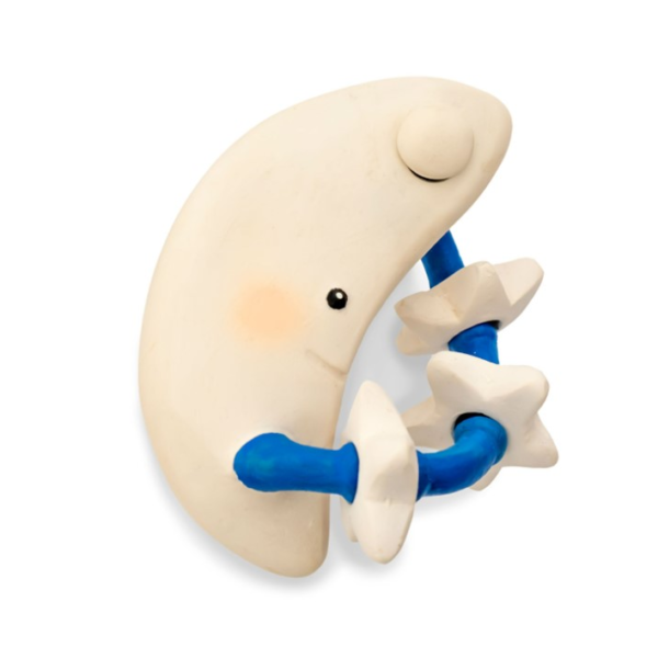 Lanco luna bianco gioco da dentizione gomma naturale