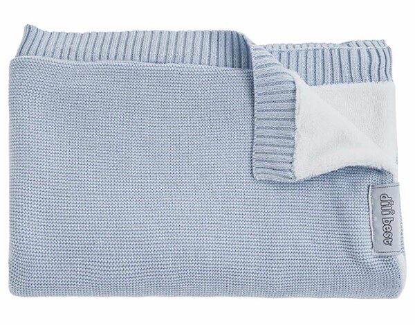 Dilibest coperta culla car cotone e bamboo winter azzurro