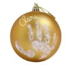 Baby art set impronta palla di natale gold
