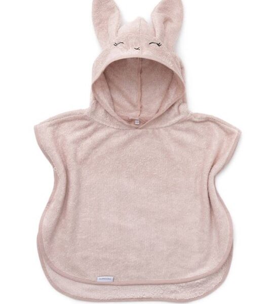 Bamboom poncho da bagno spugna bambino 2/4 anni spugna pink