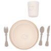 Bamboom set pappa piatto+scodella+bicchiere+posate