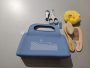 Mizu baby set igiene borsina in silicone con accessori - UNICA, AZZURRO