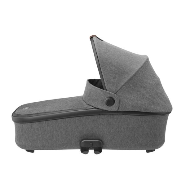 Maxi cosi oria carrycot select grey  blackrim brownleather