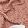 Bamboom coperta goffrato rosa antico scuro