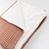 Bamboom coperta goffrato rosa antico scuro