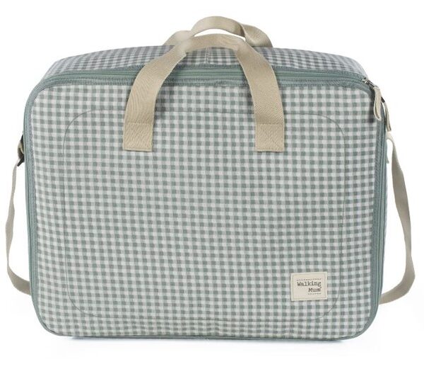 Walking mum valigia vichy collection quadri verde