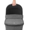 Maxi cosi oria carrycot select grey  blackrim brownleather
