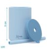 Kiokids 2 bicchieri in silicone blu con cannuccia
