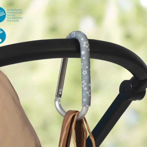 Kiokids gancio per passeggino grigio