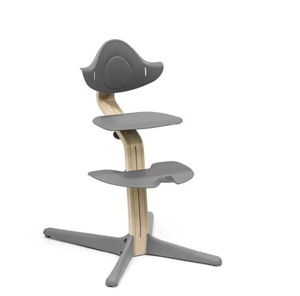 Stokke nomi chair grey con fusto white olied