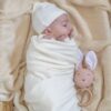 Bamboom coperta clinica 75x100  in jersey di bambu cream