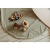 Play&go sacco portagiochi e tappeto  organic grid green