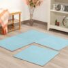 Kiokids tappeto 60x60x1cm azzurro 4  pezzi