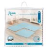 Kiokids tappeto 60x60x1cm azzurro 4  pezzi