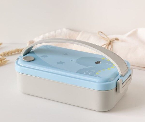 Kiokids porta pranzo acciaio inox coniglietto azzurro ml550