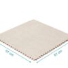 Kiokids tappeto 60x60x1cm beige 4  pezzi