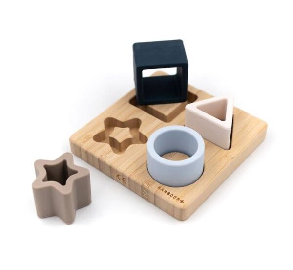 Bamboom puzzle stella silicone azzurro