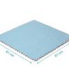 Kiokids tappeto 60x60x1cm azzurro 4  pezzi