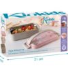 Kiokids porta pranzo acciaio inox coniglietto rosa ml550