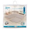 Kiokids tappeto 60x60x1cm grigio 4  pezzi