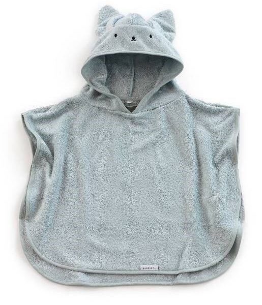 Bamboom poncho da bagno spugna bambino 2/4 anni spugna blu