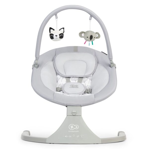 Kinderkraft luli altalena  culla elettrica 2 in 1 grey