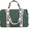 Childhome mommy bag verde signature borsa fasciatoio kaki