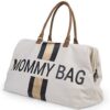 Childhome mommy bag borsa fasciatoio bianco righe nero oro