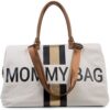 Childhome mommy bag borsa fasciatoio bianco righe nero oro