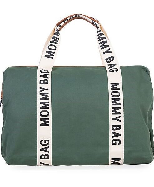 Childhome mommy bag verde signature borsa fasciatoio kaki
