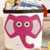 3 sprouts cesto portatutto elefante rosae 100% cotone
