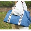 Childhome mommy bag indigno signature borsa fasc kaki