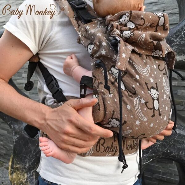 Baby monkey regolo marsupio original 2+ m littlemonkey marro