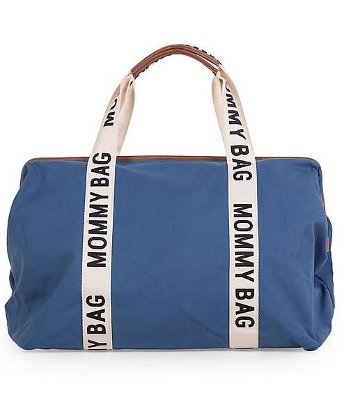 Childhome mommy bag indigno signature borsa fasc kaki