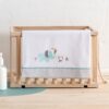 Bimbidreams lenzuola set 3pz 60x120 cool zoo grigio