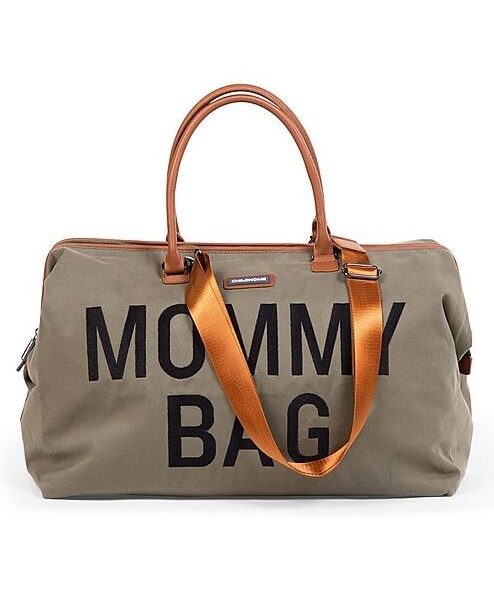 Childhome mommy bag in tela borsa fasciatoio kaki