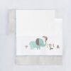Bimbidreams lenzuola set 3pz 60x120 cool zoo grigio
