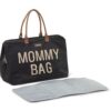 Childhome mommy bag borsa fasciatoio nero e oro
