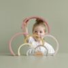 Little dutch arcobaleno in legno rosa
