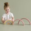 Little dutch arcobaleno in legno rosa