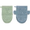 Trixie guanti da bagno 2 pz mr polar bear e mr elephant