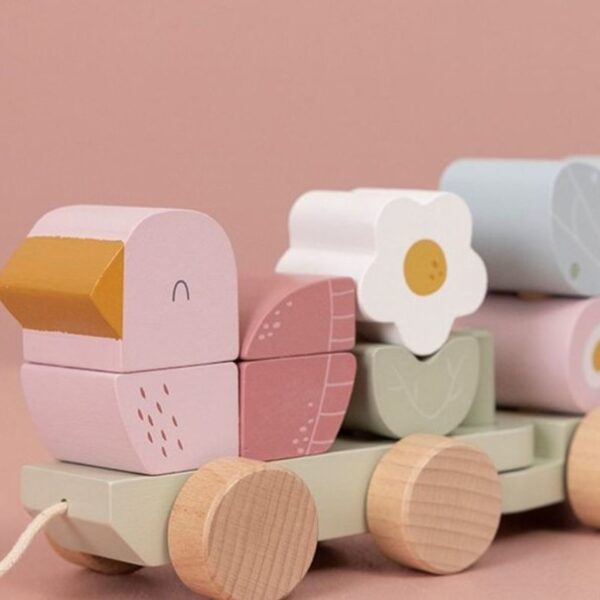 Little dutch trenino costruzioni flowers e butterfly