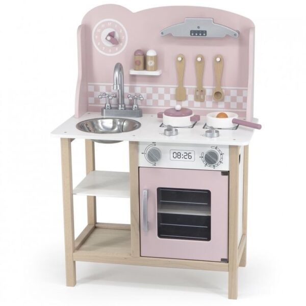 Polar b by viga cucina in legno con accessori  rosa