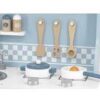 Polar b by viga cucina in legno con accessori  blu e